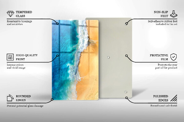 Osłona na ścianę w kuchni Plaża i morze