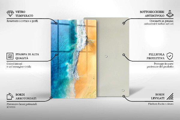 Osłona na ścianę w kuchni Plaża i morze