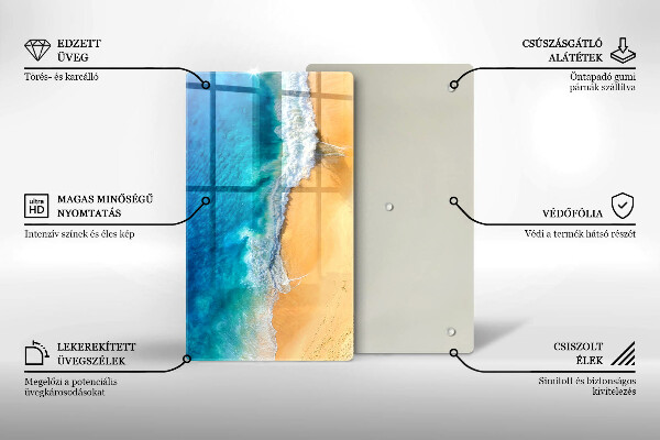 Osłona na ścianę w kuchni Plaża i morze