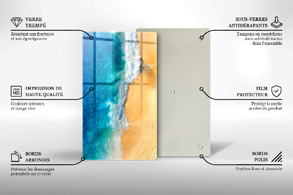 Osłona na ścianę w kuchni Plaża i morze