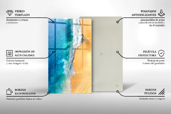 Osłona na ścianę w kuchni Plaża i morze