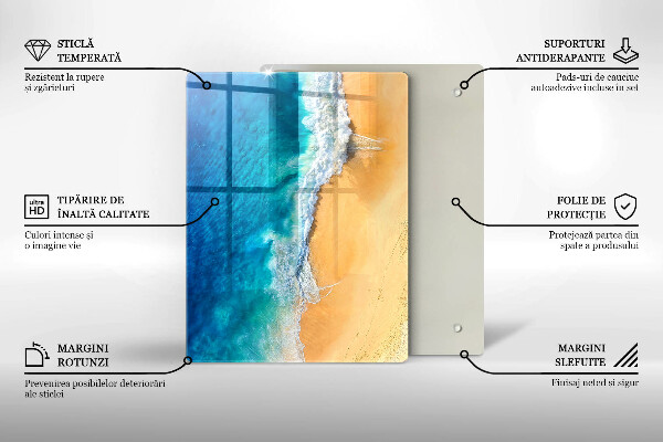 Osłona na ścianę w kuchni Plaża i morze