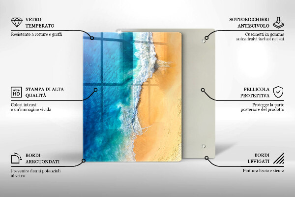 Osłona na ścianę w kuchni Plaża i morze