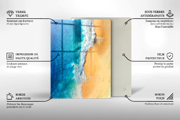 Osłona na ścianę w kuchni Plaża i morze