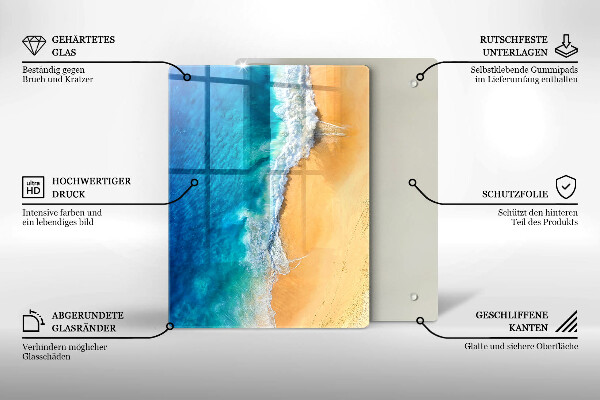 Osłona na ścianę w kuchni Plaża i morze
