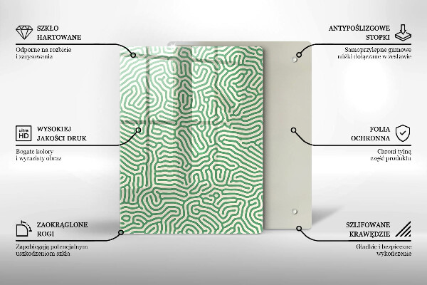 Osłona ściany przy kuchence gazowej Abstrakcja linie