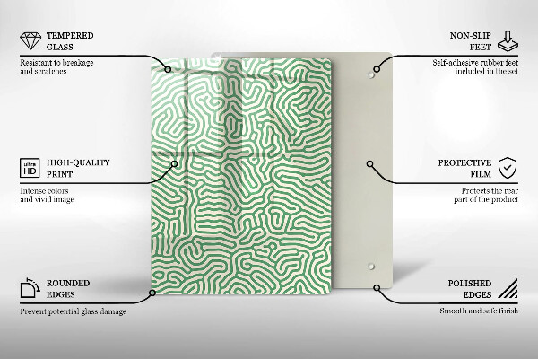 Osłona ściany przy kuchence gazowej Abstrakcja linie