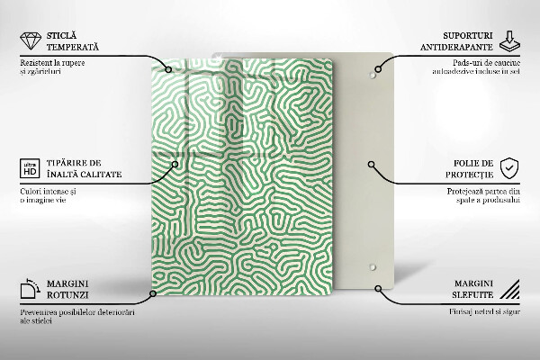 Osłona ściany przy kuchence gazowej Abstrakcja linie