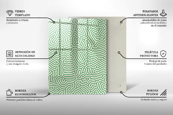 Osłona ściany przy kuchence gazowej Abstrakcja linie