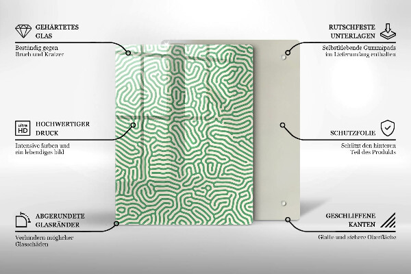 Osłona ściany przy kuchence gazowej Abstrakcja linie