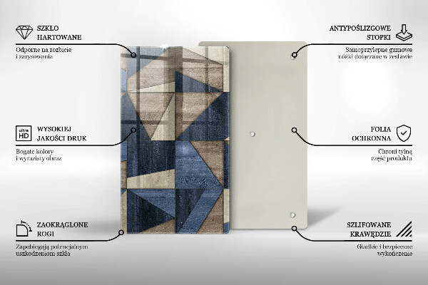 Płyta ochronna na indukcję Abstrakcja geometryczna