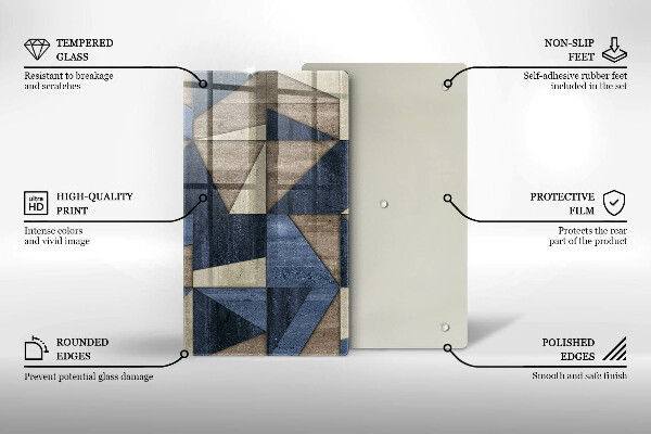 Płyta ochronna na indukcję Abstrakcja geometryczna