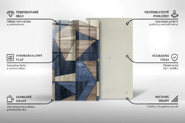 Płyta ochronna na indukcję Abstrakcja geometryczna