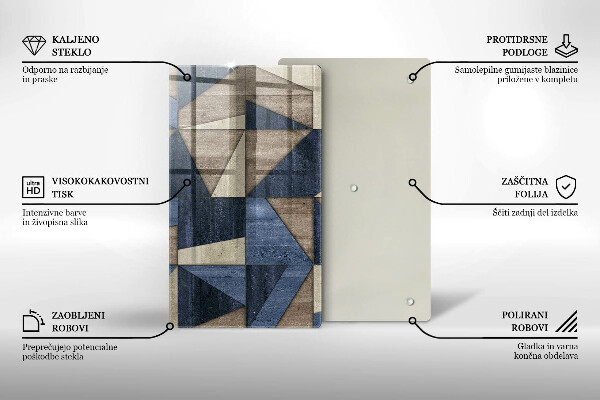 Płyta ochronna na indukcję Abstrakcja geometryczna