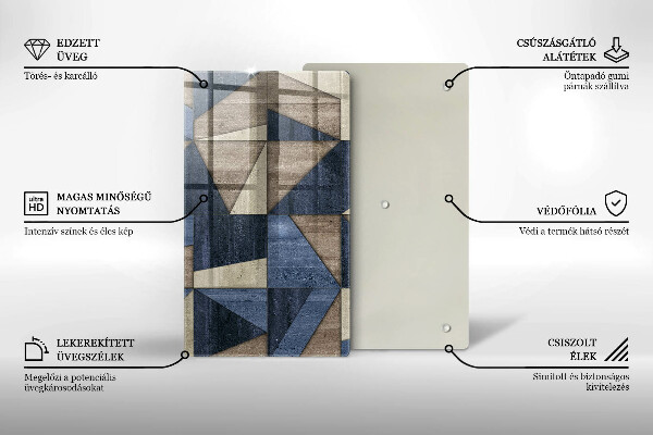 Płyta ochronna na indukcję Abstrakcja geometryczna