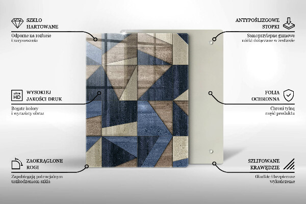 Płyta ochronna na indukcję Abstrakcja geometryczna