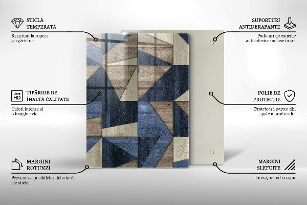 Płyta ochronna na indukcję Abstrakcja geometryczna