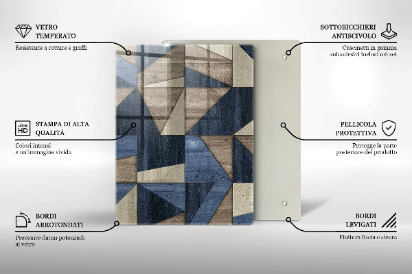 Płyta ochronna na indukcję Abstrakcja geometryczna