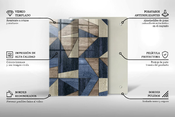 Płyta ochronna na indukcję Abstrakcja geometryczna