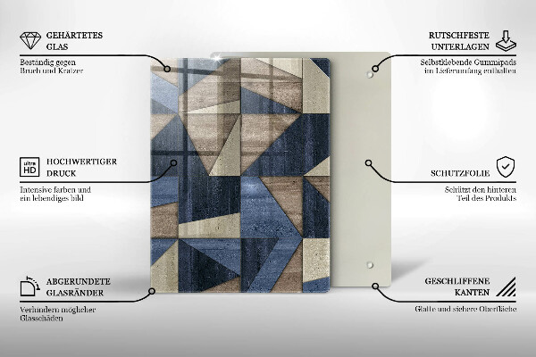 Płyta ochronna na indukcję Abstrakcja geometryczna