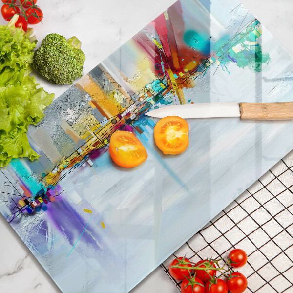 Płyta ochronna na indukcję Malowana abstrakcja