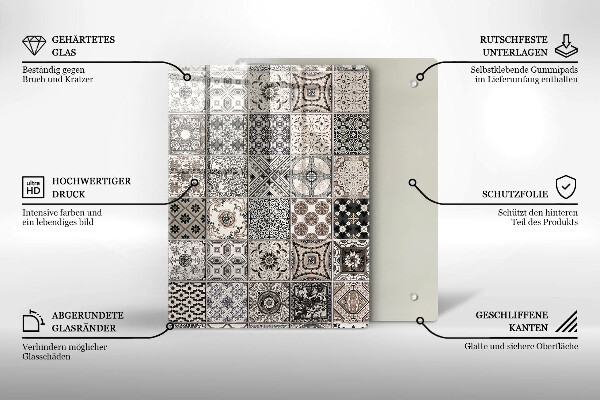 Osłona ściany przy kuchence gazowej Płytki ozdobne kafelki