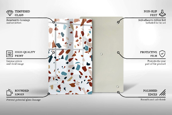 Osłona ściany przy kuchence gazowej Ozdobny kamień