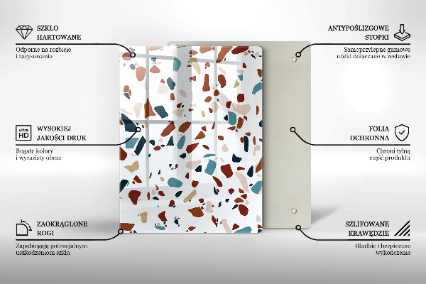 Osłona ściany przy kuchence gazowej Ozdobny kamień