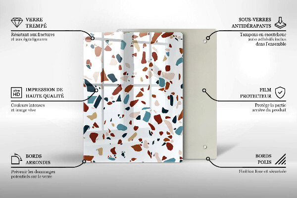 Osłona ściany przy kuchence gazowej Ozdobny kamień