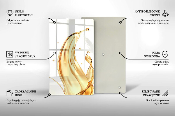 Osłona na ścianę do kuchni Oliwa z oliwek