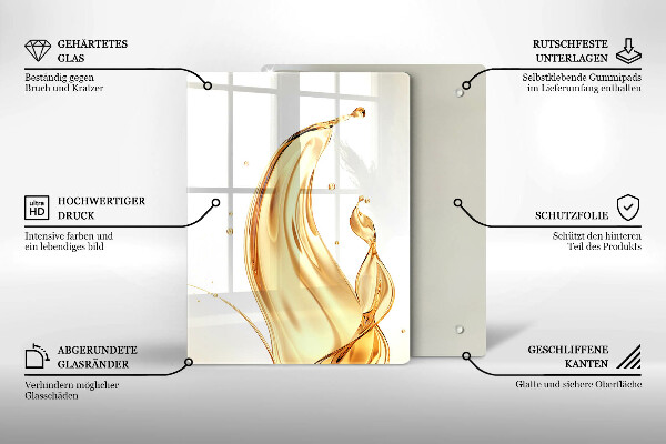 Osłona na ścianę do kuchni Oliwa z oliwek