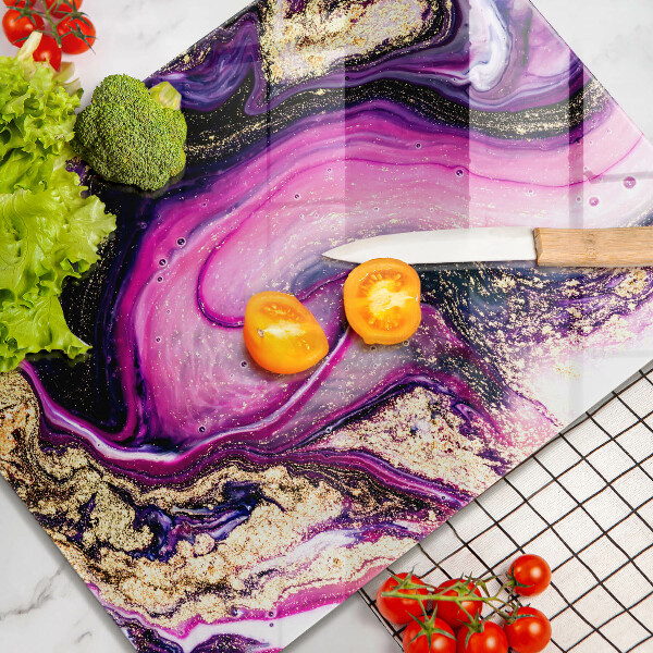 Osłona ściany przy kuchence gazowej Abstrakcja design złoto