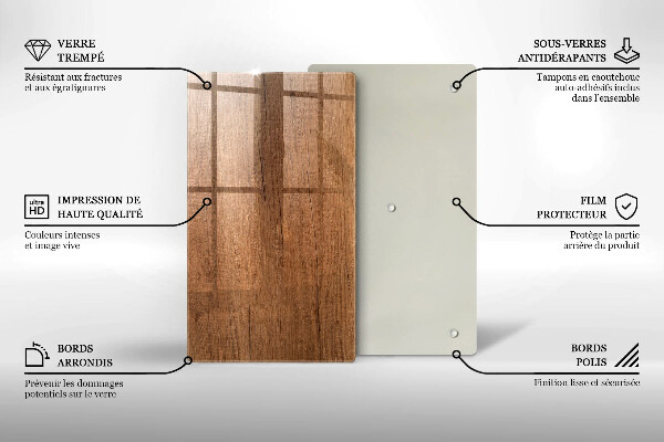 Osłona ściany przy kuchence gazowej Drewno tekstura