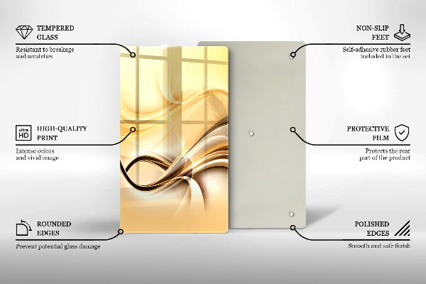 Osłona ściany przy kuchence gazowej Abstrakcja dym