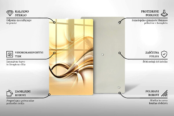 Osłona ściany przy kuchence gazowej Abstrakcja dym