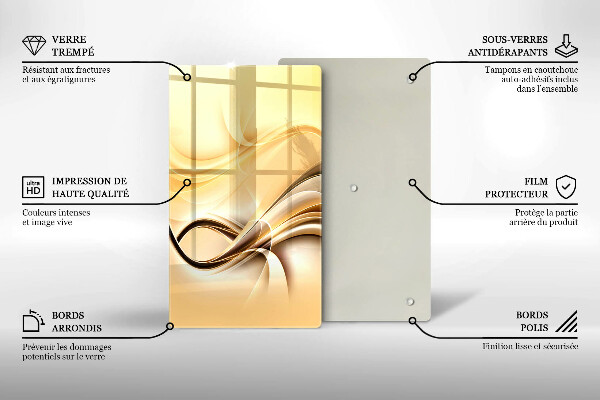 Osłona ściany przy kuchence gazowej Abstrakcja dym