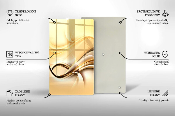 Osłona ściany przy kuchence gazowej Abstrakcja dym