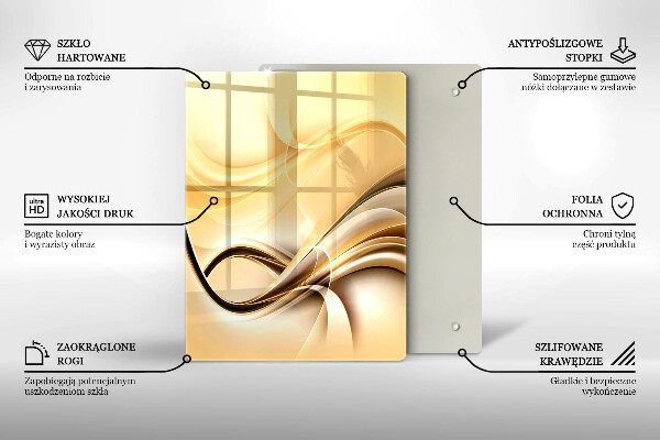 Osłona ściany przy kuchence gazowej Abstrakcja dym