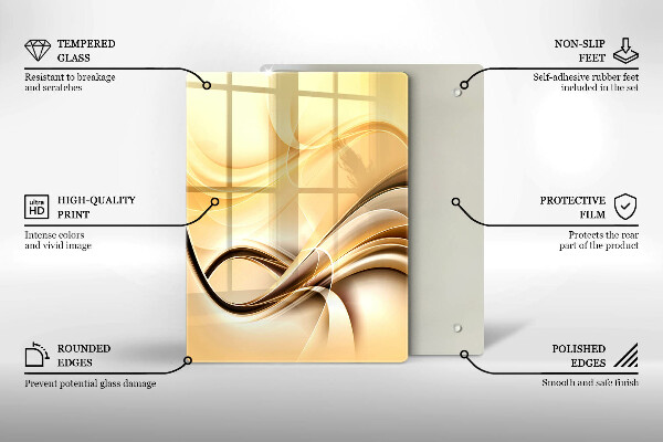 Osłona ściany przy kuchence gazowej Abstrakcja dym