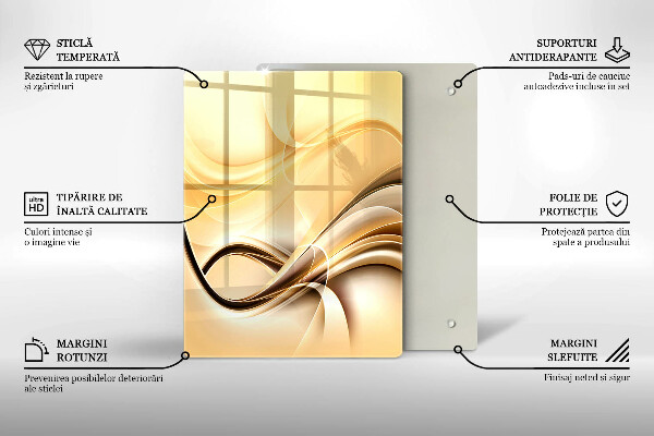 Osłona ściany przy kuchence gazowej Abstrakcja dym