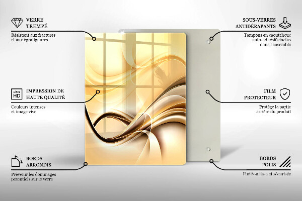 Osłona ściany przy kuchence gazowej Abstrakcja dym