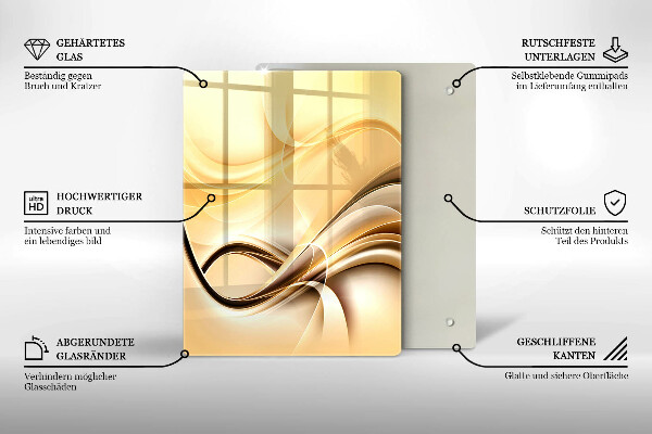 Osłona ściany przy kuchence gazowej Abstrakcja dym