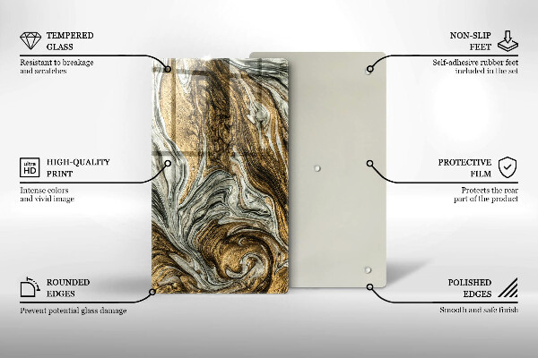 Osłona ściany przy kuchence gazowej Bogata abstrakcja