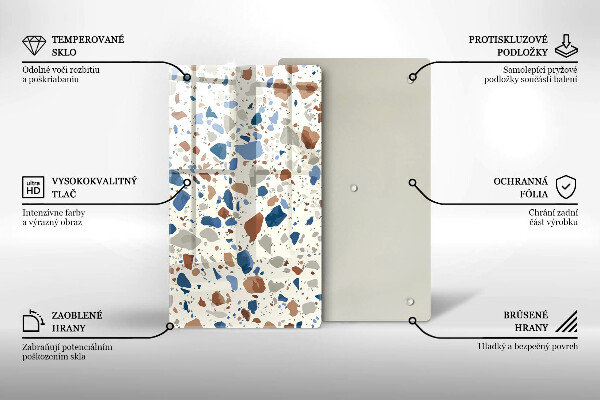Osłona ściany przy kuchence gazowej Ozdobny kamień gres