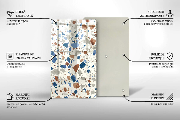 Osłona ściany przy kuchence gazowej Ozdobny kamień gres