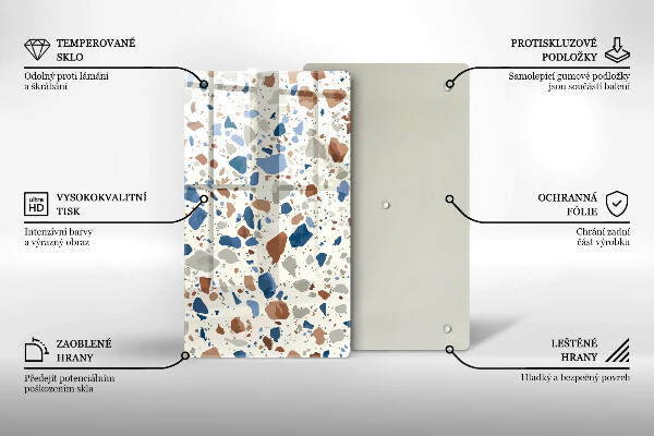 Osłona ściany przy kuchence gazowej Ozdobny kamień gres