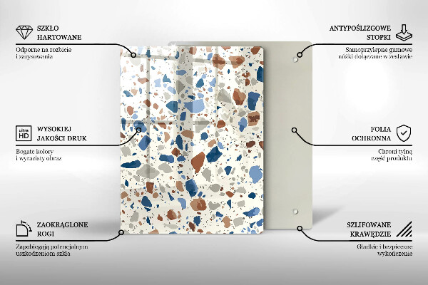Osłona ściany przy kuchence gazowej Ozdobny kamień gres