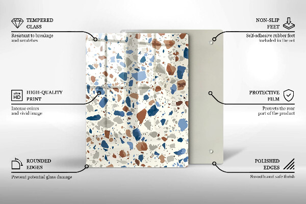 Osłona ściany przy kuchence gazowej Ozdobny kamień gres