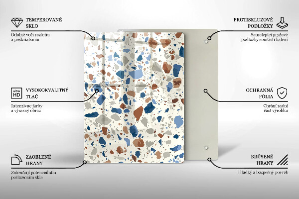 Osłona ściany przy kuchence gazowej Ozdobny kamień gres