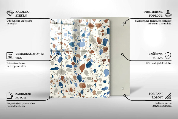 Osłona ściany przy kuchence gazowej Ozdobny kamień gres